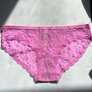 Victoria’s Secret pink with hearts bikini panty